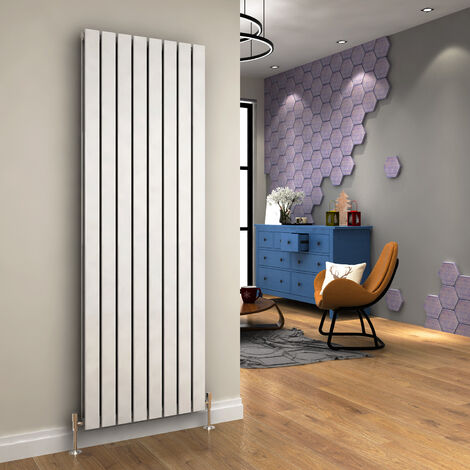 ELEGANT 1800 x 608mm White Designer Radiator Vertical Flat Panel Double Panel Rad