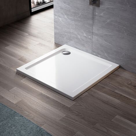 ELEGANT Tray for Shower Enclosure 900 x 800 x 40 mm Rectangular Shower Tray + Waste Trap