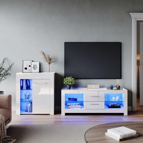 1300mm Tv Stand Cabinet White Furniture