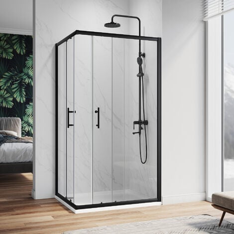 ELEGANT 1000 x 700 mm Sliding Corner Entry Shower Enclosure Door ...