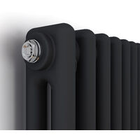 ELEGANT Traditional Radiator Anthracite Double Vertical Cast Iron Grey Radiator - Perfect for Kithcen. Living Room. Bathroom Radiators 2 Column 1800 x 560 mm