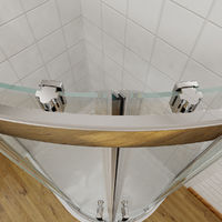 ELEGANT 800 x 800 mm Quadrant Shower Cubicle Enclosure Sliding Door 6mm Easy Clean Glass
