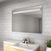 ELEGANT Illuminated LED Bathroom Mirror Wall Mounted Mirror Led Makeup Mirror Includes Demister and Sensor/IP44 Rated