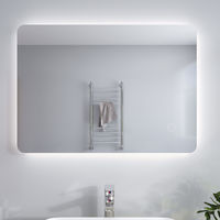 ELEGANT Modern Backlit 700 x 500 mm Illuminated LED Bathroom Mirror Light with Touch Sensor Vertical Horizontal