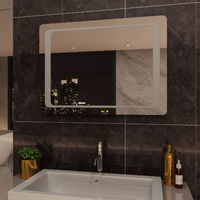 ELEGANT Mirror 900 x 600mm Frontlit LED Illuminated Bathroom Mirror with Light Sensor + Demister