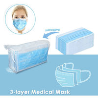 ELEGANT 3 Layers Medical Surgical Disposable Masks 50pcs