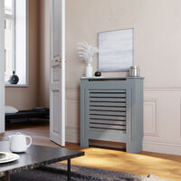 ELEGANT Radiator Cover Modern Grey Painted for Living Room/Bedroom/Kitchen,Small