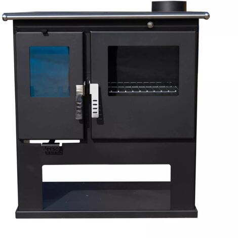 Estufa de leña con horno y placa superior metálica Verso CS - 7.7 kW, Versátil y Eficiente (1/5)