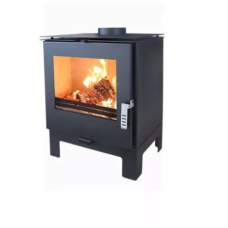 Estufa de Leña Verso Kara L-7.5 kW, Calefacción Eficiente y Ecológica para Hogar