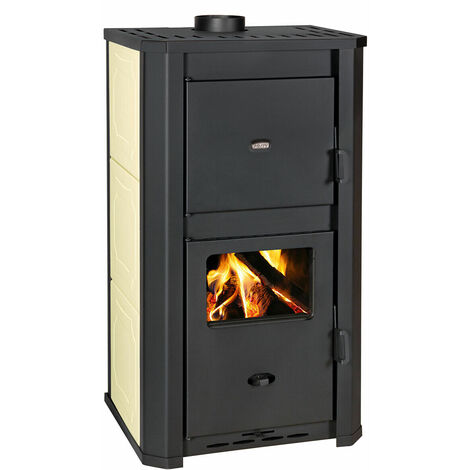 Estufa de combustible sólido con caldera - 31.5 kw - Prity WDW 29 D