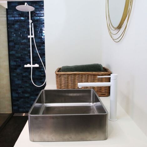 Essebagno Colonne de douche thermostatique Luisa II blanche