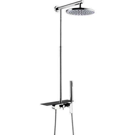 Essebagno Colonne de douche mécanique avec tablette Apsara II chrome