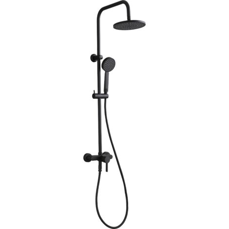Essebagno Colonne de douche mécanique target noire mat