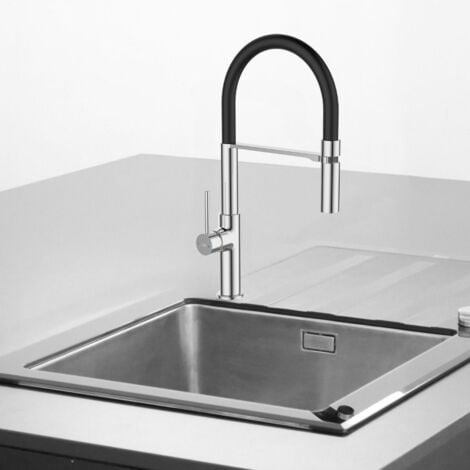 Essebagno Mitigeur évier à douchette Magneto chrome