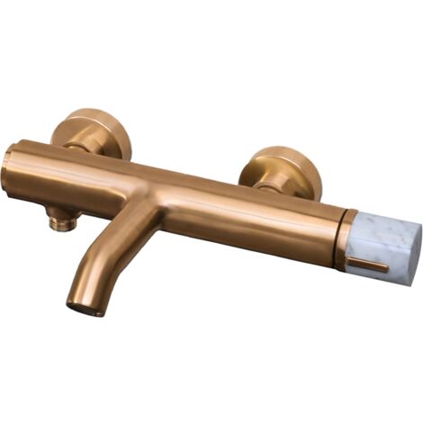Essebagno Mitigeur bain-douche mécanique Manopola cuivre brossé marbre