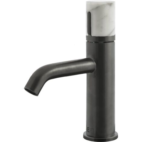 Essebagno Mitigeur lavabo bas Manopola gun métal marbre (1/5)