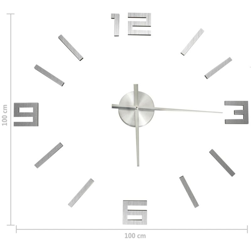 VidaXL Orologio da Parete 3D Design Moderno Oro 100 cm XXL