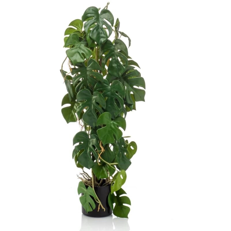 Emerald Monstera Artificiale 75 cm in Vaso