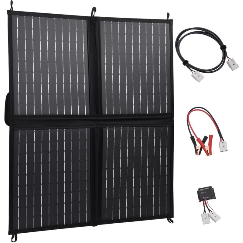 PANNELLO SOLARE MODULO FOTOVOLTAICO 50W 50WATT 12V CELLE SILICIO PINZE  BATTERIA