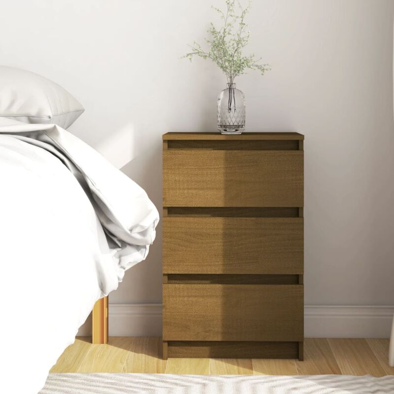 Struttura letto in legno massiccio di pino marrone miele 100x200 cm VidaXL  - Habitium®