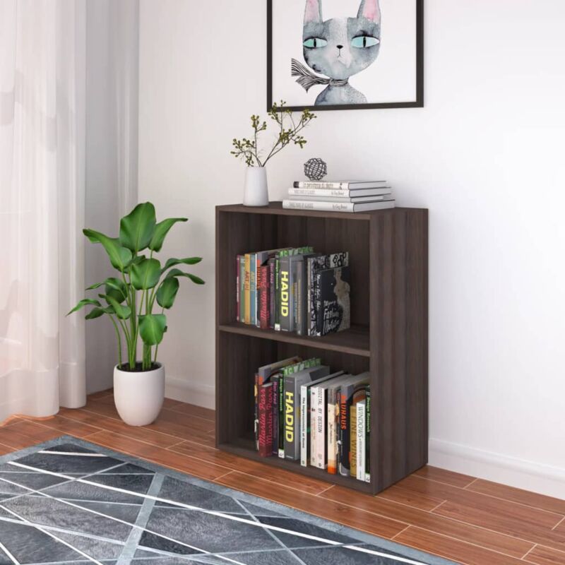 Vidaxl Libreria in Truciolato 60x31x78 cm Cemento