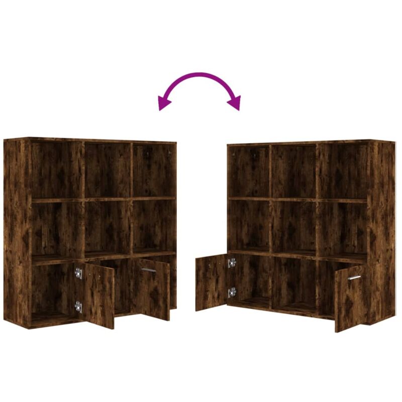 Libreria Rovere Fumo 98x30x98 cm