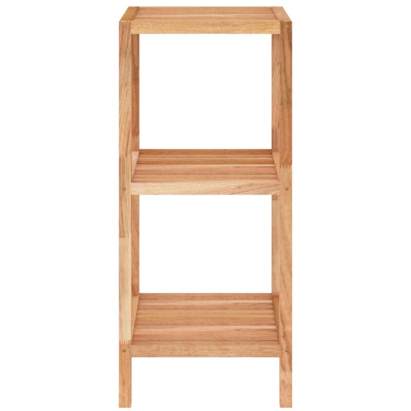 Scaffale da Bagno 35,5x35,5x112,5 cm in Legno Massello di Noce