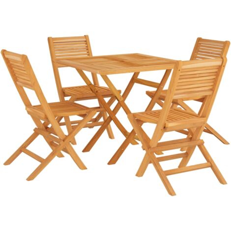 Set Da Pranzo Per Giardino Pz In Legno Massello Di Teak