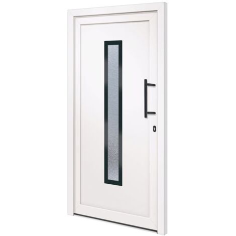 Porta Ingresso In PVC Bianca 108x200 Cm - Sicura Con 5 Serrature, Vetro Isolante, Classe A - Foto 8