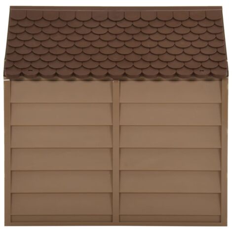 vidaXL Cuccia per Cani Marrone 71x71,5x68 cm in PP