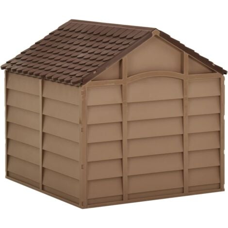 vidaXL Cuccia per Cani Marrone 71x71,5x68 cm in PP