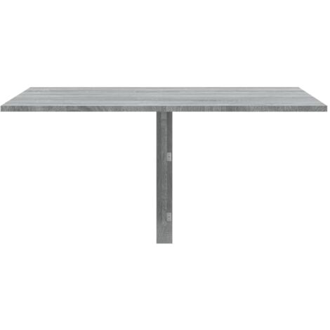 vidaXL Tavolino Muro Pieghevole Grigio Sonoma 100x60x56 cm Multistrato