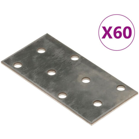 PIASTRE DI GIUNZIONE 40x40x1 Mm ACCIAIO ZINCATO CHROMITING 4 PEZZI - Foto 5