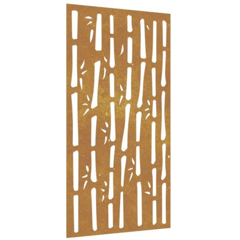 Scultura Moderna per Laghetto da Giardino in Acciaio Corten Effetto Ruggine