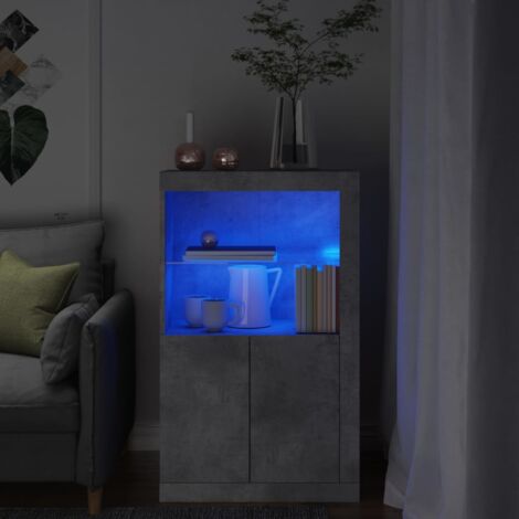 vidaXL Armadio per Lavabo Grigio Cemento 80x46x81,5 cm in Multistrato