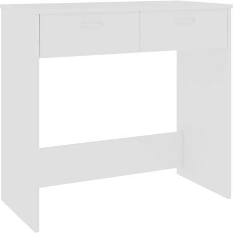 vidaXL Scrivania Bianca 80x40x75 cm in Legno Multistrato