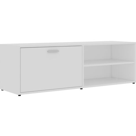 vidaXL Mobile Porta TV Bianco 120x34x37 cm in Legno Multistrato
