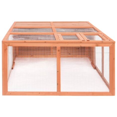 vidaXL Gabbia per Animali da Giardino 150x100x50 cm Massello di Abete