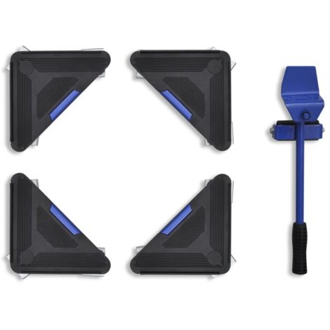vidaXL Set per il Trasporto dei Mobili Sollevatore con Ruote