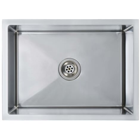 vidaXL Lavello da Cucina Lavorato a Mano con Filtro in Acciaio Inox