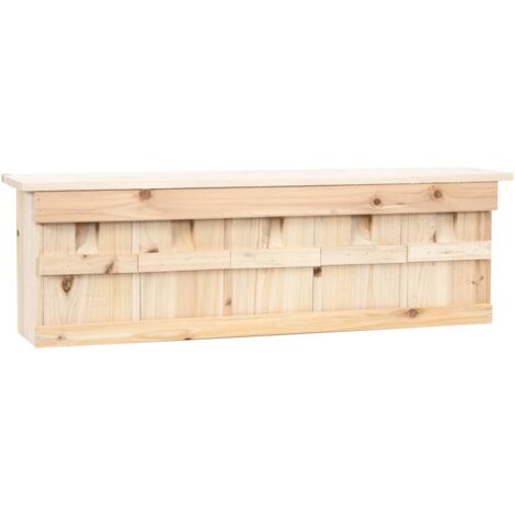 Casetta Per Scoiattoli In Legno Massello - 26x25x29 Cm, Con 3 Fori D'Ingresso, Perfectta Per Giardino - Foto 9