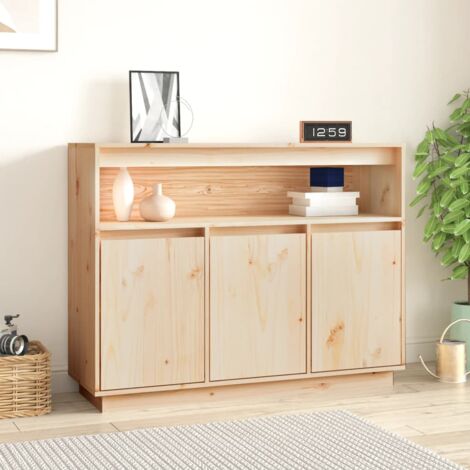 Credenza In Legno Massello Di Recupero 75x30x65 Cm