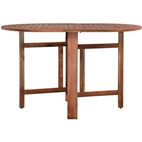 vidaXL Tavolo da Giardino  120x70x74 cm in Massello di Acacia