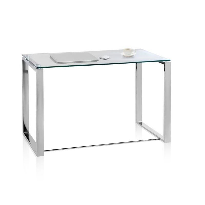 Mesa de escritorio Benetto Metal cromado 100cm (ancho) x 72cm (alto)