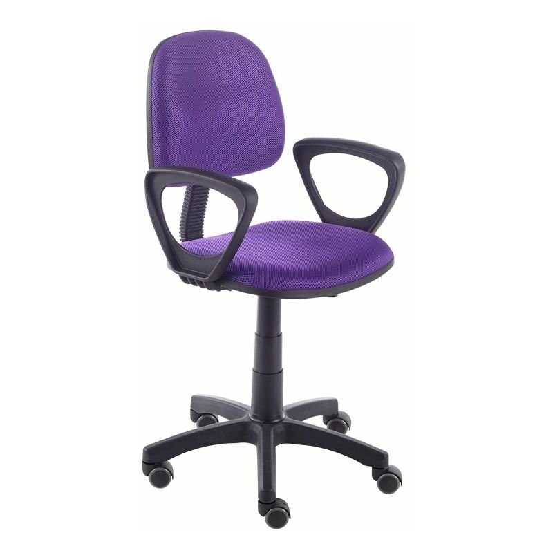 Silla de escritorio juvenil Sena 3D Lila 57,5cm (ancho) x 94cm (alto)