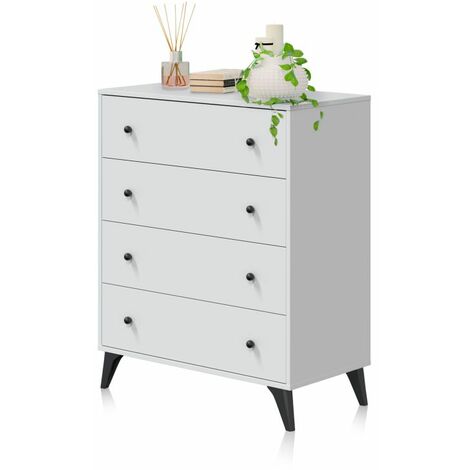 Cómoda Iconic Blanco Artik (Blanco Mate) - Negro (ancho) x 95cm (alto) (1/5)