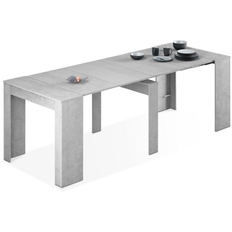 Mesa consola extensible Denis Cemento 90cm (ancho) x 78cm (alto)