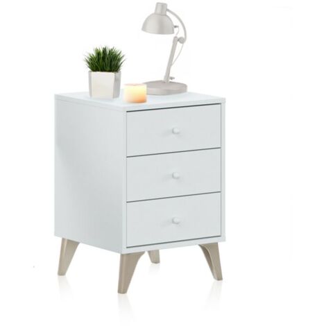 Mesita de noche Iconic Blanco Artik (Blanco Mate) (ancho) x 56cm (alto)