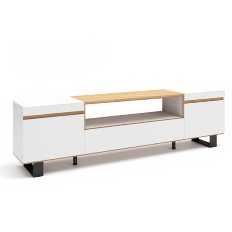 Mueble TV Kavos Up Blanco - Roble Arena (ancho) x 57cm (alto)