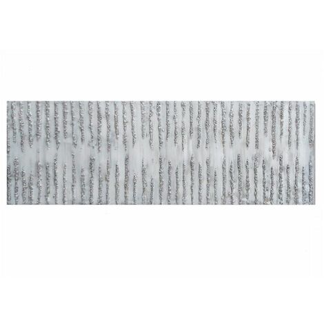 Cuadro artesanal Piedras Plata Acrílico 150cm (ancho) x 60cm (alto)